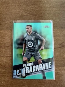 2022 Topps Chrome MLS Franco Fragapane Aqua Refractor Minnesota 119/299 - Picture 1 of 2