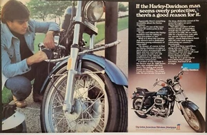 1976 Harley Davidson XL1000 2p Original Motorcycle Print Ad - Bild 1 von 1