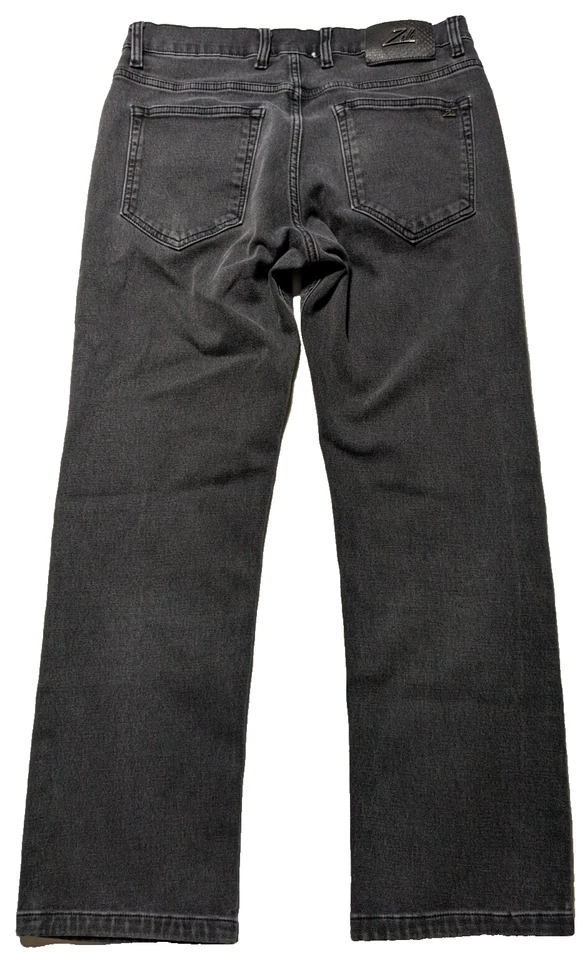 Pantalones de mezclilla elásticos negros ZILLI para hombre talla 33X28 LEER Foto 1 de 4