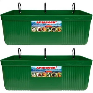 Large Feed Trough and Goat Feeder - 2 Pack Hanging Feeder with Clips, Waterer... - Picture 1 of 9