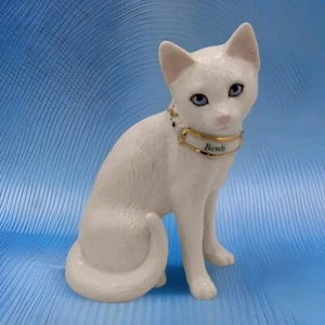 Lenox Kätzchen Katze My Little Darling sitzend mit Bambi Schmuckhalsband Figur - Bild 1 von 15