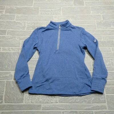 Chaqueta de golf ligera FJ FootJoy Top térmico para mujer pequeña azul 1/2 bolsillo con cremallera Foto 1 de 4