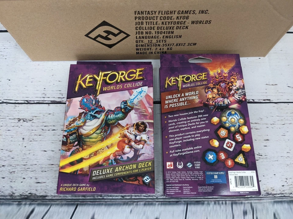 Fantasy Flight Games Keyforge Worlds Collide Deluxe Deck Toy Model Kf06
