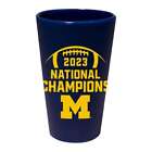 Michigan Wolverines 2023-24 CFP National Champions 16oz. Silicone Pint Glass (6