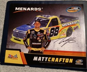 Matt Crafton Camping World Truck Series Driver Autographed Hero Card