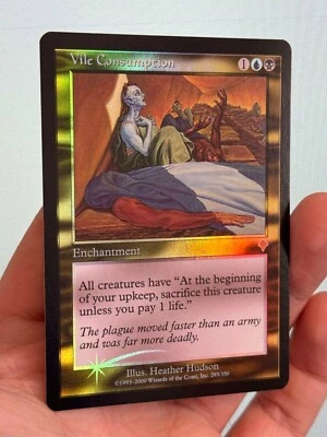 1X FOIL Vile Consumption NM MTG Magic INV Invasion Rare Commander Rare EDH - Image 1 of 4