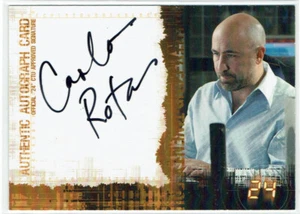 24 Season 5 Artbox 2008 Autograph Card Carlo Rota as Morris O'Brian - Picture 1 of 1