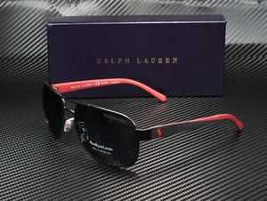 RALPH LAUREN POLO PH3093 927781 Mat Black Polar Grey 62 mm Men's Sunglasses - Picture 1 of 4