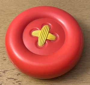 Vtg 1989 Avon Buttoned-Up Button Shaped Sewing Kit Gift Collection Red Box Lid - Picture 1 of 12