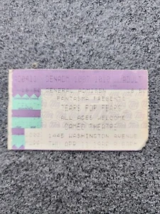 Tears For Fears Konzertkarte 11. April 1996 1445 Washington Avenue Cameo Theater - Bild 1 von 2