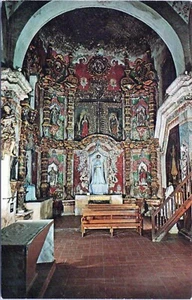 Tarjeta postal Sorrowful Mother Mission San Xavier Del Bac Capilla Arizona sin publicar - Imagen 1 de 2