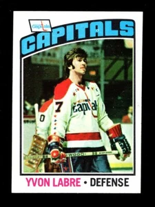 1976-77 TOPPS #161 YVON LABRE WASHINGTON CAPITALS NM-MT - Picture 1 of 2