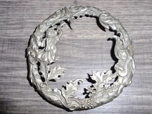 Christmas Angels Trumpet 1995 Rawcliffe Pewter Metal Potpourri Dish Cover PC2950 - Picture 1 of 7