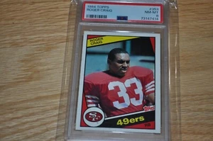 Roger Craig 1984 fútbol radiocontrol grado #353 PSA 8 casi nuevo corte 49ERS - Imagen 1 de 4