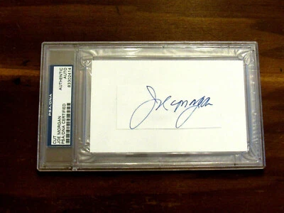 JOE MORGAN 2 X WSC 2 X MVP REDS PHILLIES HOF SIGNED AUTO CUT PSA/DNA BEAUTY  - Image 1 of 3
