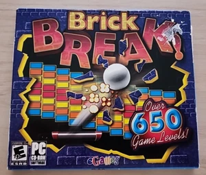 Video Game PC Brick Break + Cardboard Case Over 650 Levels NEW SEALED Jewel - Picture 1 of 3