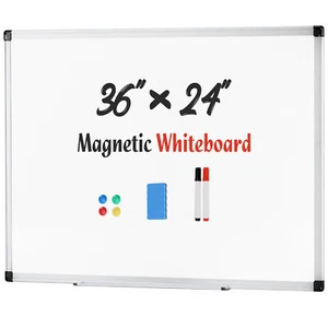 36" x 24" Magnetic Dry Erase Board for Office, Home and School Whiteboard - Picture 1 of 8