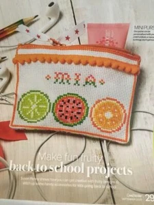 CROSS STITCH 3 FUN BACK TO SCHOOL CHARTS TO MAKE FROM A UK MAGAZINE - Picture 1 of 1
