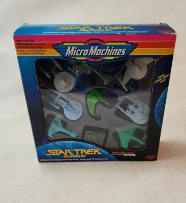 Коллекционный набор Micro Machines Star Trek космический корабль 1993 Galoob ограниченный выпуск - Изображение 1 из 4