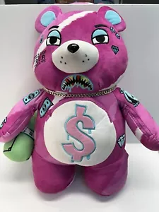 ZAINO SPRAYGROUND ROSA PUNK SEGUI I TUOI SOGNI MONEY BEAR *EDIZIONE LIMITATA* - Foto 1 di 10