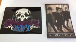 AFI 2-Pack of Stickers Skull & Roses & Band Photo NEW OFFICIAL MERCHANDISE - Picture 1 of 3