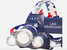 USA DanForce Headlamp. USB Rechargeable LED Head Lamp. Ultra Bright CREE Apollo