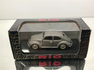 RIO ITALY 88 VW VOLKSWAGEN BEETLE SEDAN SPLIT WINDOW 1948 GREY 1:43- GOOD IN BOX - Imagen 1 de 6