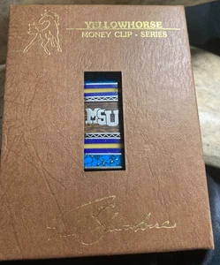 Yellowhorse Nickel Silver MSU Money Clip '96 - Picture 1 of 3