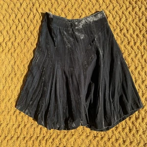 JJ JIGOTT Velvet Shimmer Womens Whimsygoth Full Maxi Skirt Witchy Moody A Line - Picture 1 of 5