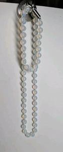 Set bracciale e collana vintage opalite con chiusure magnetiche tono argento - Foto 1 di 10
