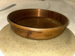 Antique copper pan old fireplace woodstove  9”Porridge Pot - Picture 1 of 7