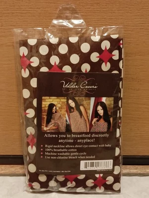 Cubiertas de ubre de algodón cubierta de lactancia materna talla única marrón carson lunares Foto 1 de 4