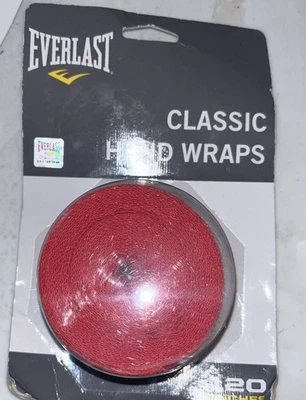 Everlast Classic Hand Wraps 120 Inches Boxing Fitness MMA Training New 4455RP  - Image 1 of 4