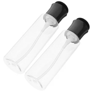  2 Stück Reise Lotion Pumpflasche Nachfüllbar Leer Gesichtscreme Behälter Klar - Bild 1 von 12