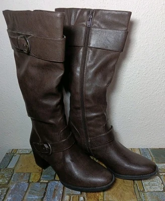 Botas hasta la rodilla Natural Soul Zahara marrón para mujer talla 8,5 M P1 Foto 1 de 4