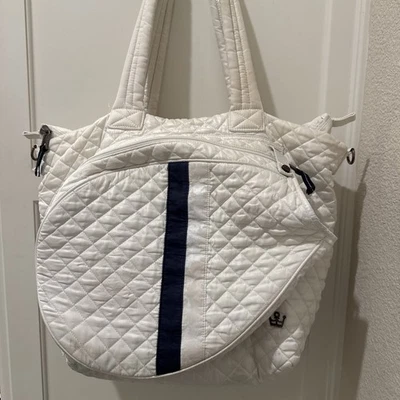 Bolso de tenis Oliver Thomas Kitchen Frek blanco/azul marino Foto 1 de 4