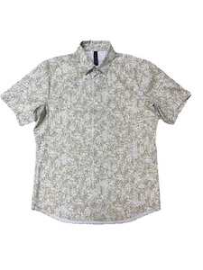 Lululemon Airing Easy Shirt Button Down SS Patterned Casual Men’s Sz M NWOT - Picture 1 of 11