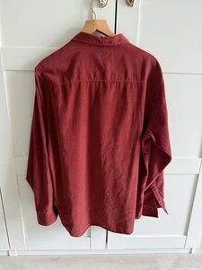 Men’s XXL Burton Shirt. Burnt Orange / Rust. Fine Corduroy. Perfect for Autumn. - Picture 1 of 6