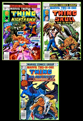 Marvel Two In One 34, 35, 36 - Bronze Age Classics - 7.0, 9.0, 6.0 glossy (1974) - image 1 of 4