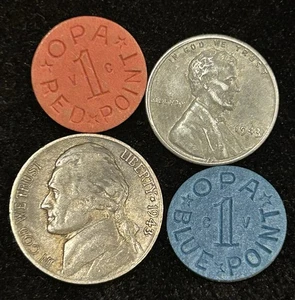 Juego de monedas de patrimonio de Estados Unidos - Lote de monedas de plata de níquel, rojo y azul abuelo y centavo de acero de la Segunda Guerra Mundial - Imagen 1 de 2