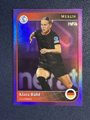 2025 Topps Merlin Women’s Euro Klara Buhl /50 Germany - Image 1 of 2