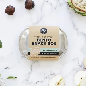 Stainless Steel Bento Snack Box - 1 Compartment - 580ml - Ever Eco - Picture 1 of 3