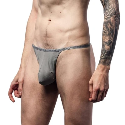 Sukrew Rhythm G-string mens underwear male thong round cup pouch cotton T-back