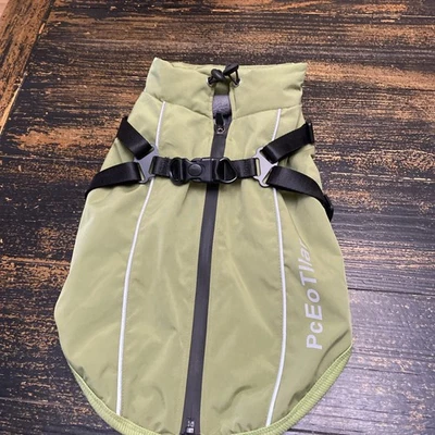 Chaleco para Perros Chaqueta Forrada de Vellón Verde, Talla XL? Ver descripción funciona más pequeño Foto 1 de 4
