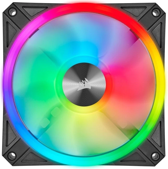 B-Ware Gehäuselüfter Corsair QL Series iCUE QL120 RGB PWM, schwarz, 120mm - Bild 1 von 1