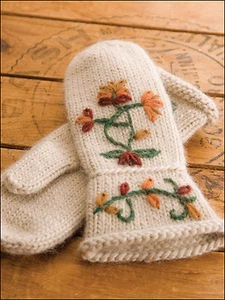 Christmas Gift Create Warm Knitted Gloves & Mittens Hearts Knitting Pattern Book - Picture 1 of 9
