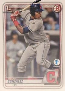 2020 Bowman 1st Edition Baseball Base Prospect #BFE-109: Oscar Gonzalez Base - Picture 1 of 4