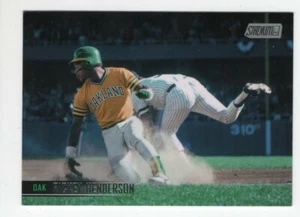 2021 TOPPS STADIUM CLUB BASEBALL RICKEY HENDERSON OAKLAND ATHLETICS #235 - Picture 1 of 4