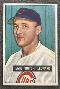1951 Bowman Baseball Dutch Leonard #102 NM