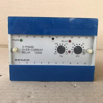 SELCO T2200-01 3-PHASE OVER CURRENT RELAY - Image 1 of 4